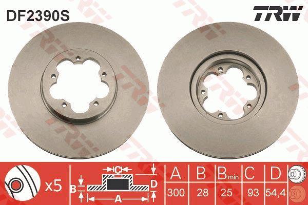 Tarcza hamulcowa TRW DF2390S