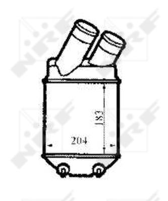 Chłodnica powietrza intercooler NRF 30832