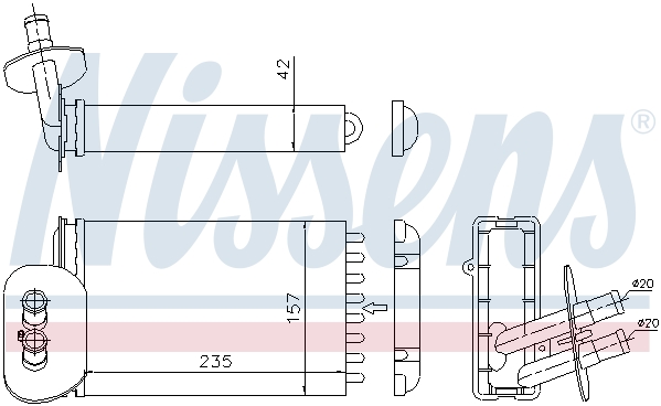 Nagrzewnica NISSENS 73977