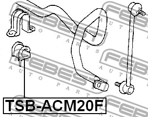 Guma stabilizatora FEBEST TSB-ACM20F