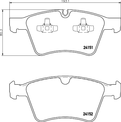Klocki hamulcowe HELLA 8DB 355 014-191