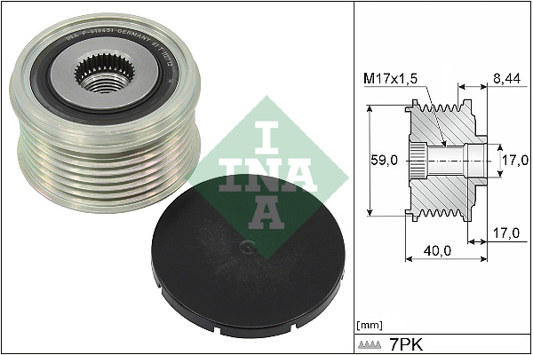Sprzęgło alternatora INA 535 0331 10