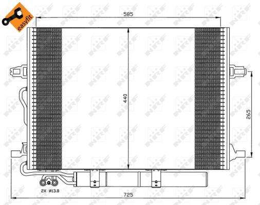 Skraplacz klimatyzacji NRF 35517