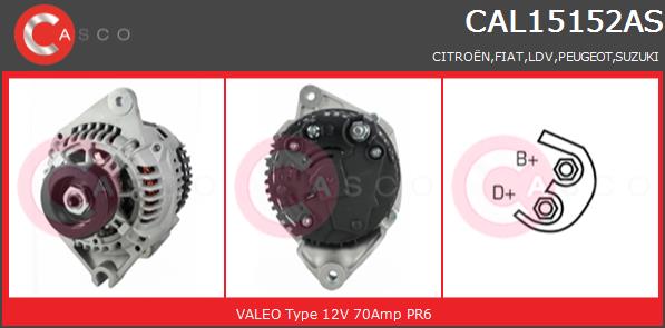 Alternator CASCO CAL15152AS