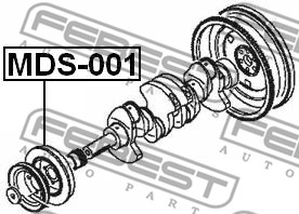 Koło pasowe wału korbowego FEBEST MDS-001