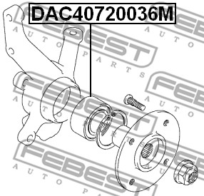 Łożysko koła FEBEST DAC40720036M