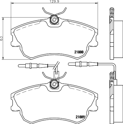 Klocki hamulcowe HELLA 8DB 355 019-261
