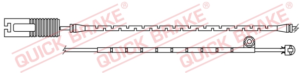 Czujnik zużycia klocków QUICK BRAKE WS 0201 A