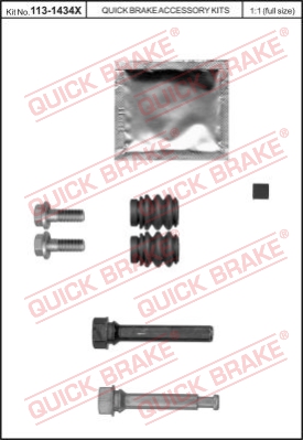 Zestaw tulei prowadzących zacisk hamulca QUICK BRAKE 113-1434X