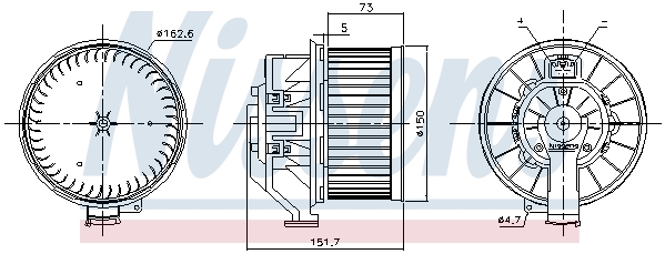 Silnik elektryczny dmuchawy NISSENS 87493