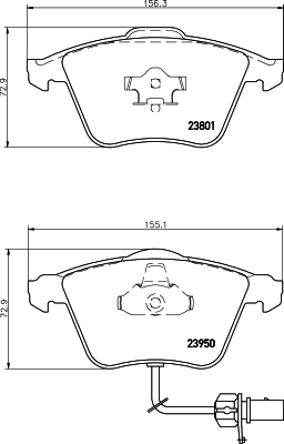 Klocki hamulcowe HELLA 8DB 355 011-711
