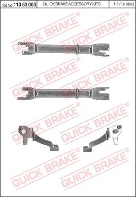 Regulacja szczęk hamulcowych QUICK BRAKE 110 53 003