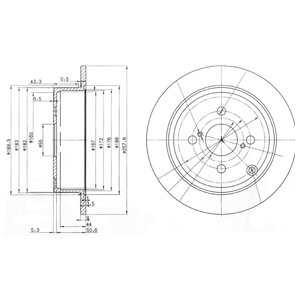 Tarcza hamulcowa DELPHI BG3889