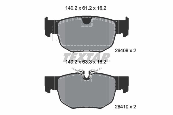 Klocki hamulcowe TEXTAR 2640901