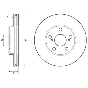 Tarcza hamulcowa DELPHI BG4711C