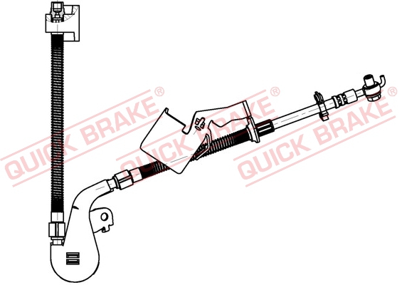 Przewód hamulcowy elastyczny QUICK BRAKE 50.703X
