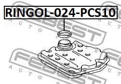Uszczelka obudowy filtra oleju FEBEST RINGOL-024-PCS10