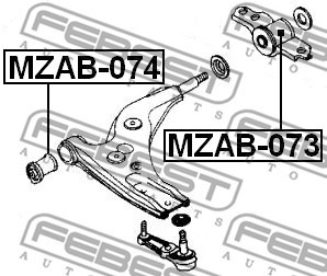 Tuleja wahacza FEBEST MZAB-073