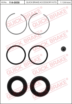 Zestaw naprawczy zacisku hamulcowego QUICK BRAKE 114-0058