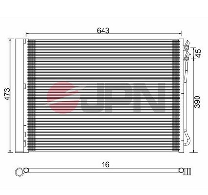 Skraplacz klimatyzacji JPN 60C9085-JPN