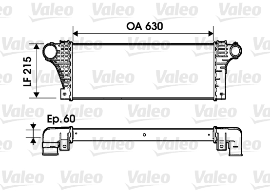 Chłodnica powietrza intercooler VALEO 817941