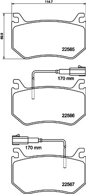 Klocki hamulcowe HELLA 8DB 355 039-031
