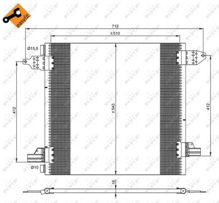 Skraplacz klimatyzacji NRF 35702