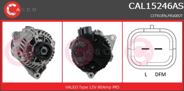 Alternator CASCO CAL15246AS