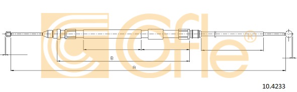 Linka hamulca ręcznego COFLE 10.4233