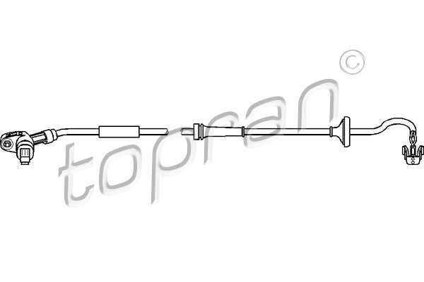 Czujnik ABS TOPRAN 110 489