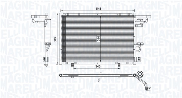 Skraplacz klimatyzacji MAGNETI MARELLI 350203100600