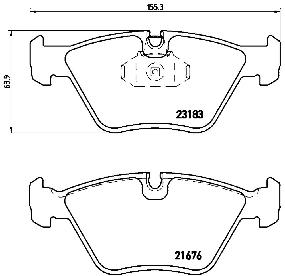 Klocki hamulcowe BREMBO P 06 043X