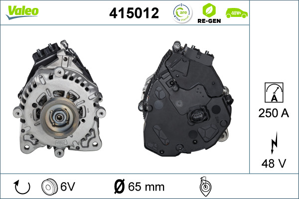 Rozrusznikoalternator VALEO 415012