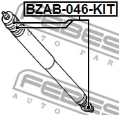 Tuleja montażowa amortyzatora FEBEST BZAB-046-KIT