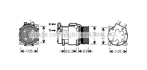 Kompresor klimatyzacji AVA QUALITY COOLING PEAK306