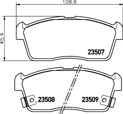 Klocki hamulcowe HELLA 8DB 355 009-631