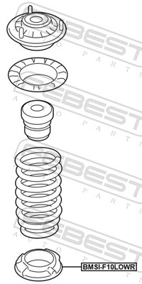 Talerz sprężyny FEBEST BMSI-F10LOWR