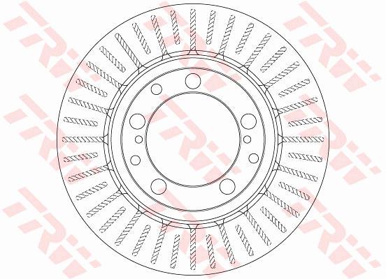 Tarcza hamulcowa TRW DF6336