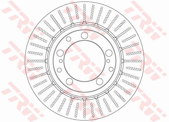 Tarcza hamulcowa TRW DF6336