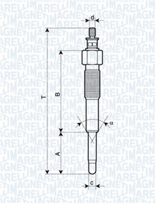 Świeca żarowa MAGNETI MARELLI 062900041304