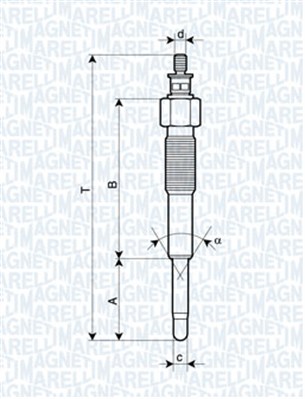 Świeca żarowa MAGNETI MARELLI 062900041304