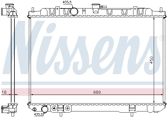 Chłodnica NISSENS 68704