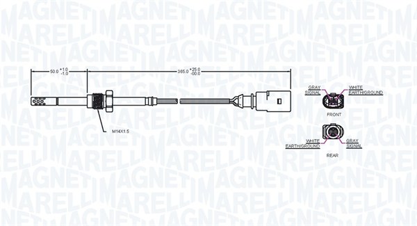 Czujnik  temperatury spalin MAGNETI MARELLI 172000075010