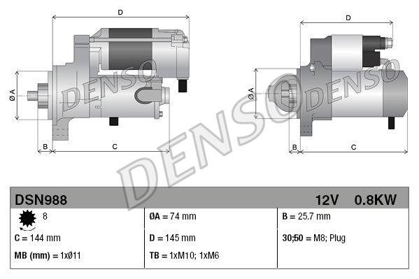 Rozrusznik DENSO DSN988