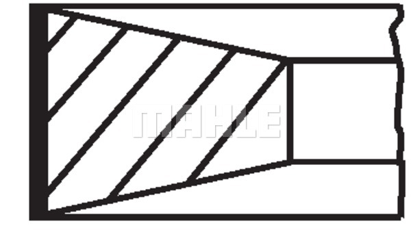 Pierścienie tłokowe MAHLE 002 80 V1