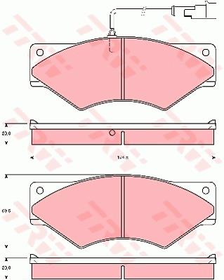 Klocki hamulcowe TRW GDB5063