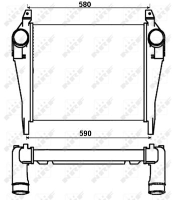 Chłodnica powietrza intercooler NRF 30264
