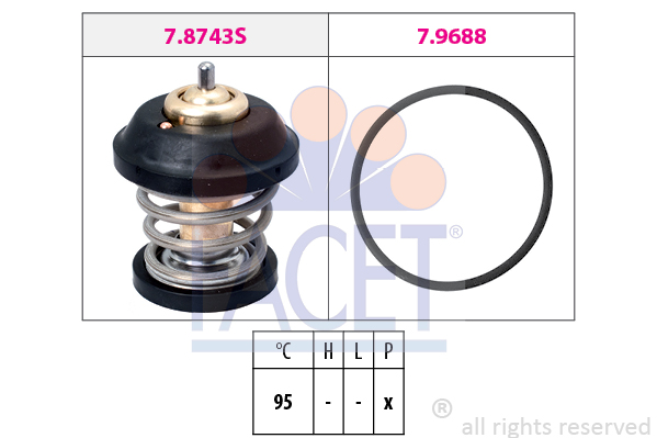 Termostat FACET 7.8743
