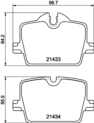 Klocki hamulcowe HELLA 8DB 355 040-911