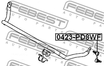 Łącznik stabilizatora FEBEST 0423-PD8WF